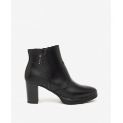 Bottines noir en cuir Nero...