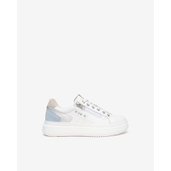 Sneakers Blanc  en cuir...
