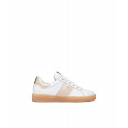Sneakers Blanc  en cuir...
