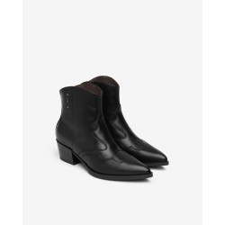 Bottines noir en cuir Nero...