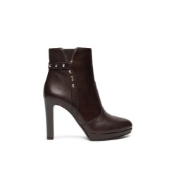 Bottines Marron en cuir...