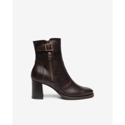 Bottines Marron cuir Nero...